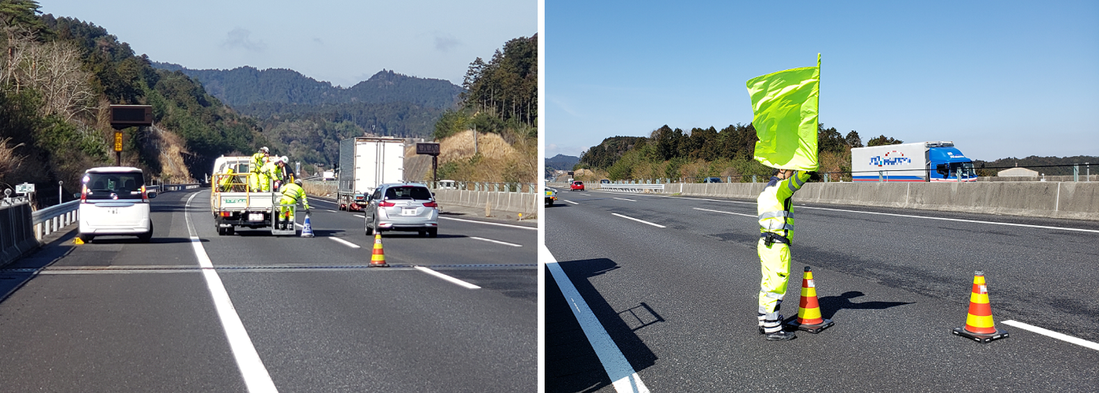 新名神高速道路 下り線 走行車線規制 名古屋営業所 シンコーハイウェイサービス 新名神高速道路 下り線 走行車線規制 名古屋営業所 シンコーハイウェイサービス