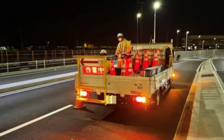 東京港臨港道路＿南北線＿車線規制（加平営業所）