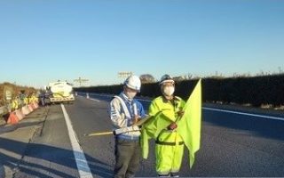 東関東自動車道 下り線 走行車線規制（千葉営業所）