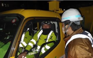 首都圏中央連絡自動車道　外回り 車線規制（所沢営業所）