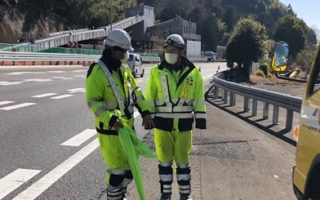 東名高速道路 上り線 追越規制(厚木営業所)