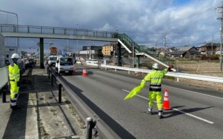 国道41号 下り線 走行車線規制（名古屋西営業所）
