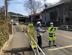 国道20号 八王子市高尾町から南浅川町 街路規制（吉祥寺営業所）