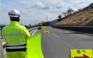 中央自動車道 下り線 追越規制（松本営業所）