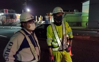 西多摩郡瑞穂町二本木地先　車線規制（吉祥寺営業所）