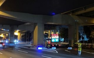 首都高横羽線 上下線産業道路 車線規制（横浜営業所）