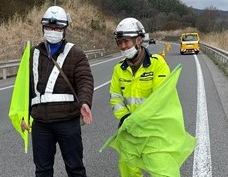 中央自動車道 下り線 追越規制（諏訪営業所）