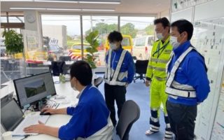 関越自動車道　上り線 走行車線規制（所沢営業所）