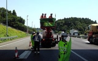 東関東自動車道 下り線 第一走行車線規制（千葉営業所）