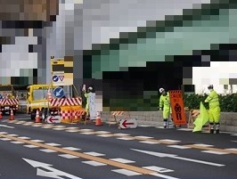 名古屋県道 右車線減少規制（名古屋東営業所）