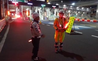 第三京浜道路 上り線 第一走行車線規制(横浜町田営業所)