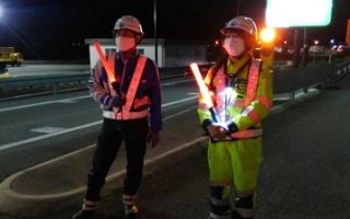 中部横断自動車道 六郷IC・増穂IC付近 通行止規制（甲府営業所）