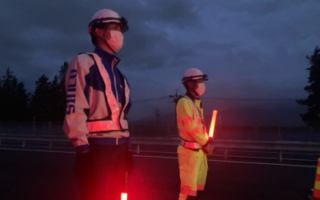 支社長パトロール 長野自動車道 走行車線規制（松本営業所）