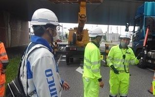 支社長パトロール 館山自動車道 一般道左側２車線規制(千葉営業所)