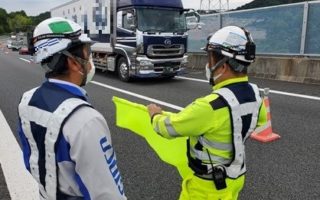 所長パトロール 草津JCTランプ内 追越規制（名古屋営業所）