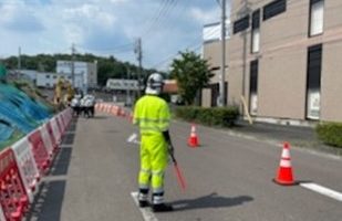 所長パトロール 中央自動車道 片側交互通行（名古屋西営業所）