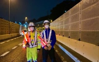 所長パトロール 首都高速道路 右A規制（横浜営業所）