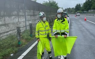 中央自動車道 下り線 走行規制・２島規制（飯田営業所）