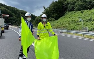 所長代理パトロール 上信越自動車道 走行車線規制（長野営業所）