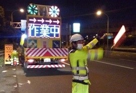 所長代理パトロール 国道357号線 走行車線規制（千葉営業所）