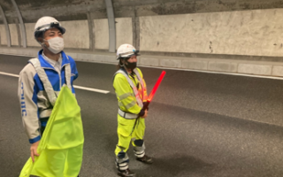 支社長パトロール 中央自動車道 走行車線規制（松本営業所）