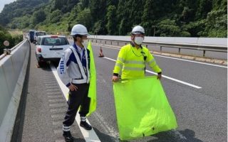 所長代理パトロール 上信越自動車道 走行車線規制（長野営業所）