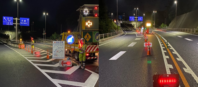 支社長パトロール 県道35号線 国道353号 片側交互 通行止め規制 高崎営業所 シンコーハイウェイサービス