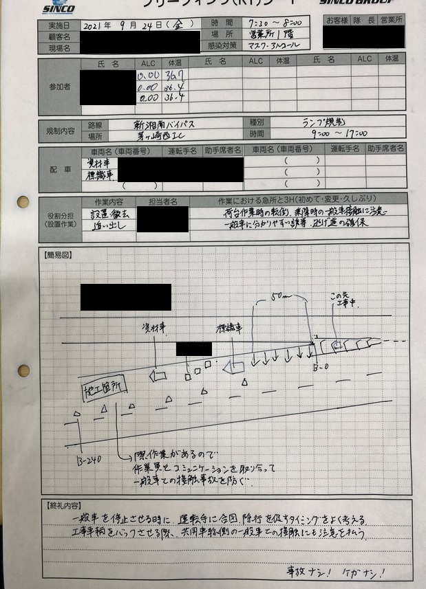所長パトロール 新湘南バイパス Offランプ規制 平塚営業所 シンコーハイウェイサービス