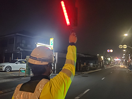 所長パトロール 都道 片側交互通行規制（吉祥寺営業所）