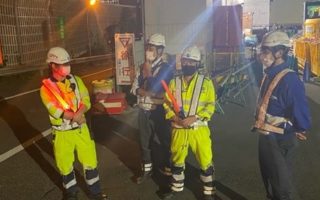 所長代理パトロール 関越自動車道 第一走行車線規制（所沢営業所）
