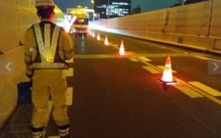 首都高速道路 9号向島線下（右） F規制（葛西営業所）