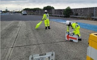 第二神明道路 下り線 L13ブース閉鎖(西宮営業所)