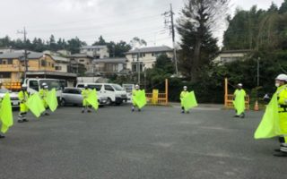 2021年10月 安全大会・東名集中工事保安員講習会事前訓練(横浜町田営業所)