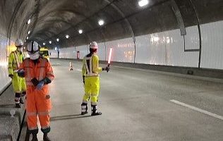所長代理パトロール　長野自動車道 追越車線規制（長野営業所）