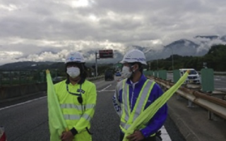 支社長パトロール 中央自動車道 上り線 追越車線規制 (甲府営業所)