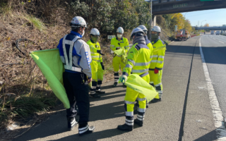所長代理パトロール 関越自動車道 上り線 走行車線規制(所沢営業所)