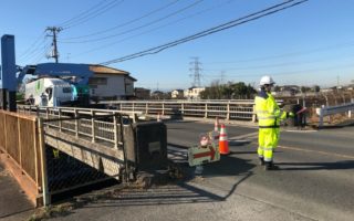 所長パトロール 埼玉県道 片側交互通行規制（吉祥寺営業所）