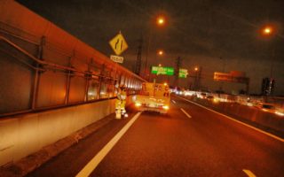 所長代理パトロール 中央自動車道 走行車線規制（八王子多摩営業所）