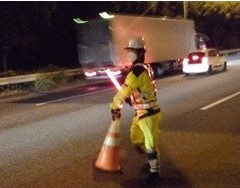 所長代理パトロール 国道357号線 右2車線規制(千葉営業所)