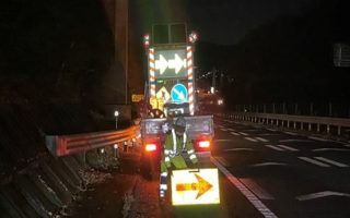 役員パトロール 中央自動車道 走行車線規制（名古屋西営業所）