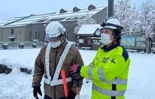 所長パトロール 小樽港線 除雪作業（札幌営業所）