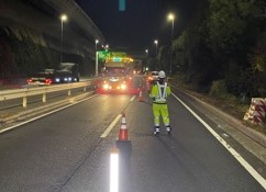 所長パトロール 首都高速道路 左A規制（横浜営業所）