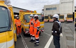 所長パトロール 中央自動車道 追越車線規制(八王子維持営業所)