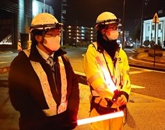 所長代理パトロール 国道19号及び117号 車線規制（長野営業所）