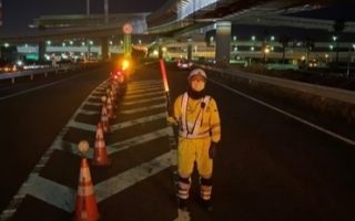 所長パトロール 首都高浮島 通行止め規制（横浜営業所）