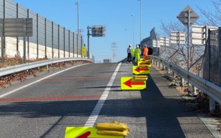 所長パトロール 圏央道内回り ランプ規制（所沢営業所）