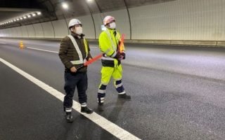 所長パトロール 新東名高速道路 走行車線規制（沼津営業所）