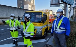 支社長パトロール 大阪港咲洲トンネル 南港行き左車線規制（西宮営業所）