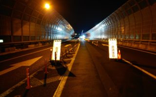 首都圏中央連絡自動車道 外回り 走行車線規制（八王子多摩営業所）