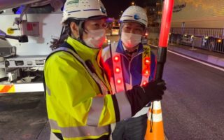 所長パトロール 国道1号 走行車線規制（厚木営業所）